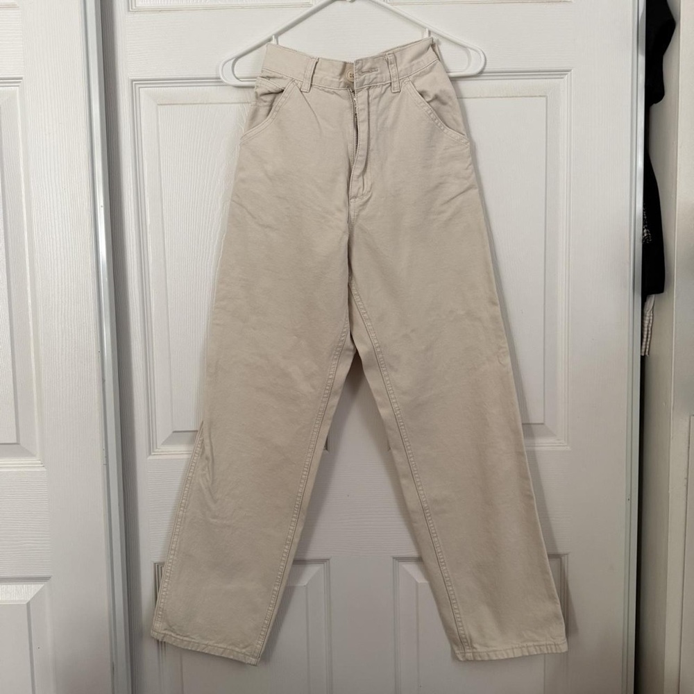 Men's Cream Straight-Leg Chinos